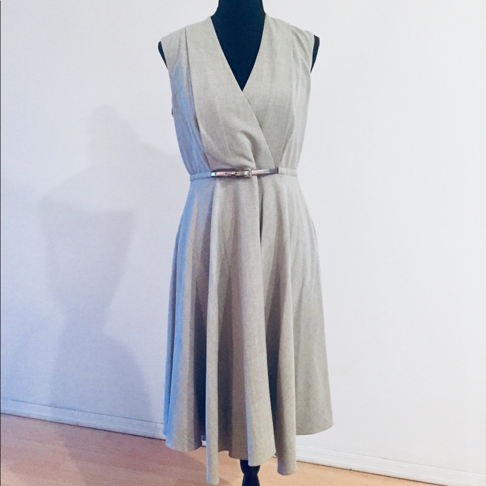 Calvin Klein Gray Sleeveless Dress